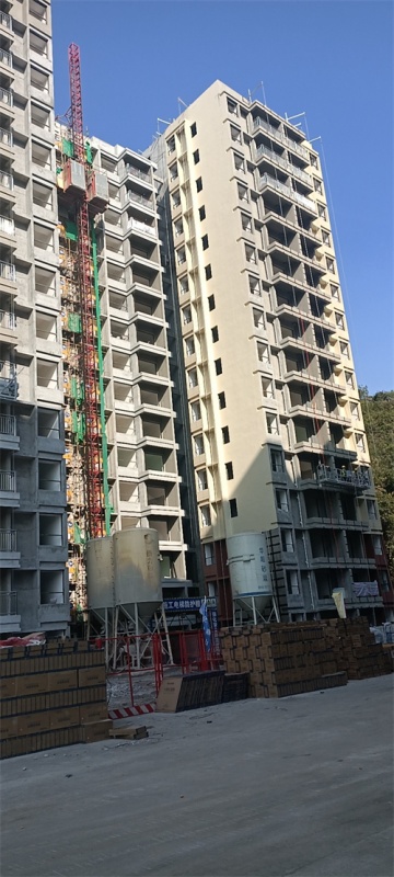 北京某工地外墻水包砂施工案例