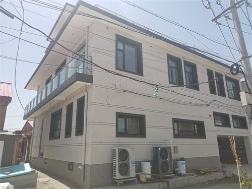 房山區(qū)自建房外墻保溫 水包砂仿石漆案例