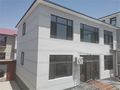 房山區(qū)自建房外墻保溫水包砂仿石漆案例